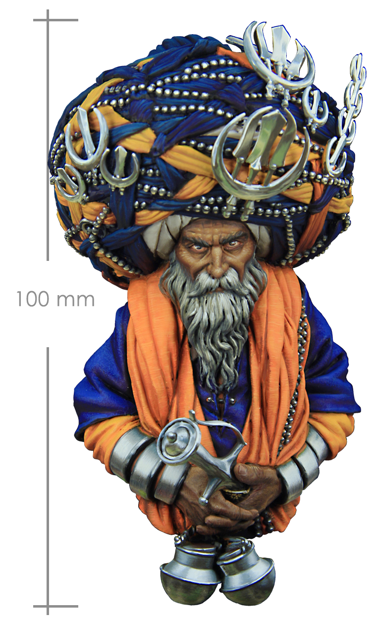 Nihang Warrior Bust _ Michael Kontraros Collectibles